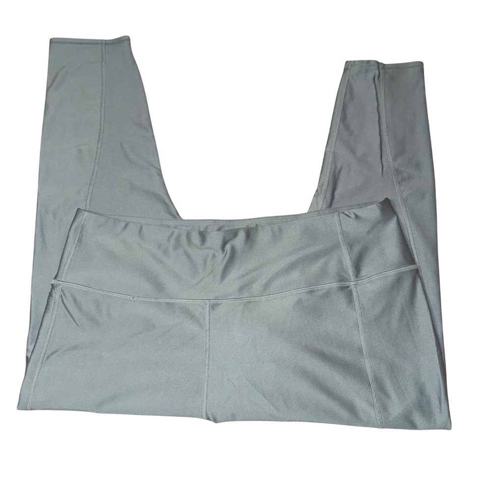 Under Armour Leggings 3X Green‎ High Waisted HeatGear Activewear Tights